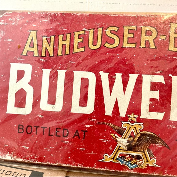 NEW Budweiser Metal Sign - Picture 2 of 3